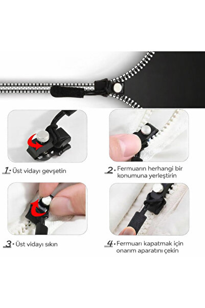 ÇARŞI HANEM Zipper Repair Tool Kit, Suitable for Clothes, Jackets, Clothing, ...