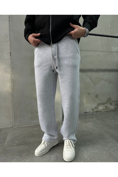 DİFRANSEL Ανδρικό παντελόνι επένδυση fleece Άνετο και άνετο