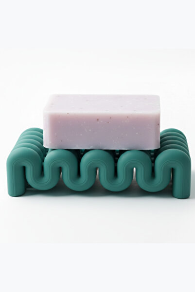 Azora Home Dalga Desenli Su Tutmayan Sabunluk - Şık ve Modern Sabunluk