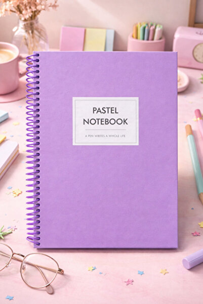 NaSaDAN A5 Çizgili Spiralli Pastel Defter Günlük Not Ajanda Okul Ofis Kullanımı