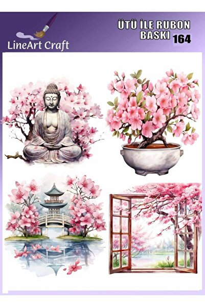 LİNEART Ütü ile Rubon Baskı Transfer No:RB164-30x30cm