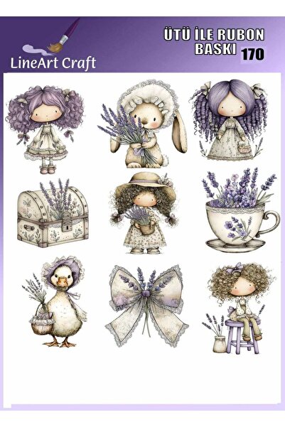 LİNEART Transfer de imprimare prin călcare Rubon Nr.:RB170-30x30cm