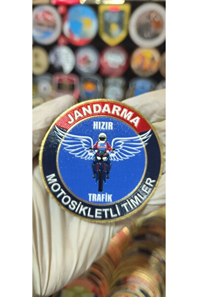 ÇUKUROVA ÜTÜ شارة صدر ثلاثية الأبعاد لحرس المرور هيزير، مع فيلكرو، مقاس قياسي