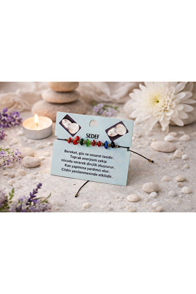 seymenbıçakçılık Natural Stone Bracelet Handmade Adjustable Unisex