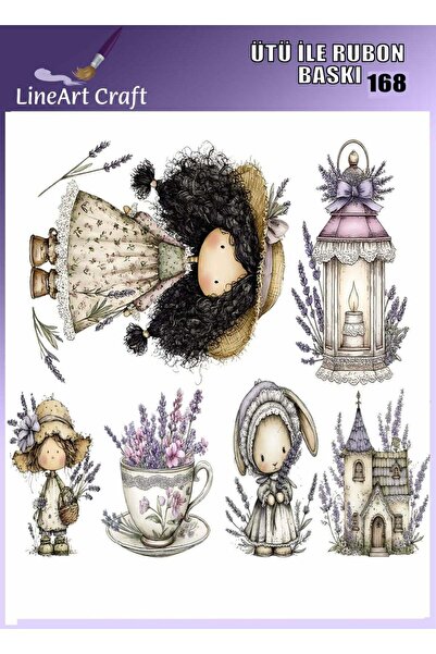 LİNEART طباعة روبون بالكي رقم: RB168-30x30 سم