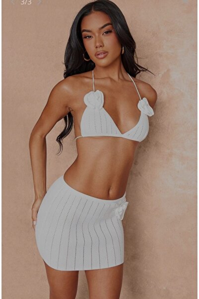 ARDSU Σετ Μίνι Φούστα και Σουτιέν Σχεδιασμού Τρίκοτο
