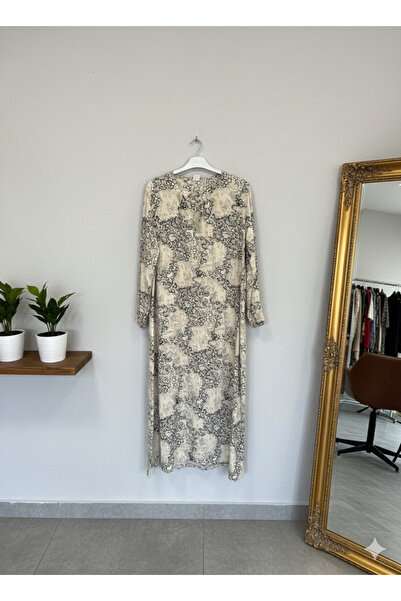 fariza tekstil Φόρεμα χαλαρής εφαρμογής με λαιμόκοψη U από βισκόζη, κατάλληλο...