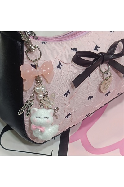 hbtasarim Pussycat 😽Sevimli tüylü Pinterest kedicik😻🐾 çanta yaka karti charmi