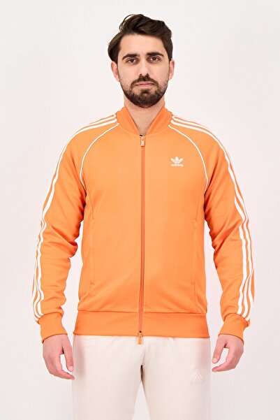 adidas Men Slim Fit Long Sleeve Outdoor Jacket, Orange