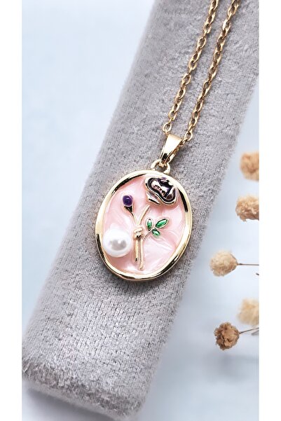 Serenity قلادة فنية من الفولاذ المطلي بالمينا الملونة02