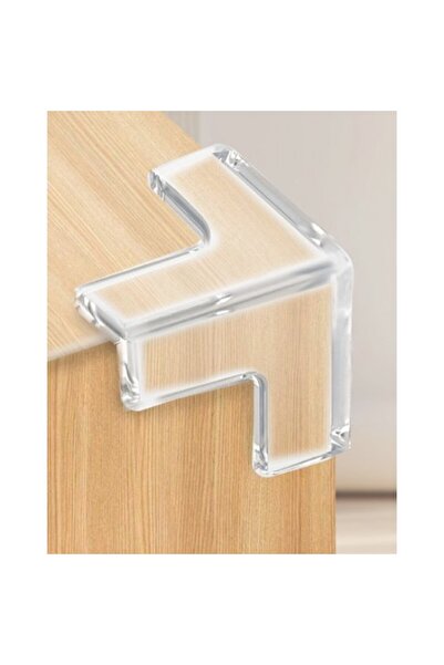 Gusion 8'Lİ SET SİLİKON ŞEFFAF MASA KENARI KORUMA APARATI Darbe Emici Masa Se...