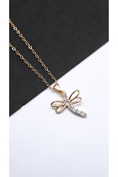 Serenity قلادة فولاذية على شكل يعسوب رباعي الأجنحة