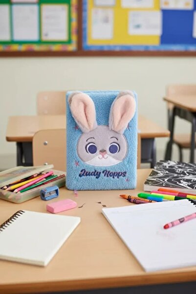 Disney Zootropolis Lisanslı A5 3D Peluş Not Defteri (80 Yaprak)