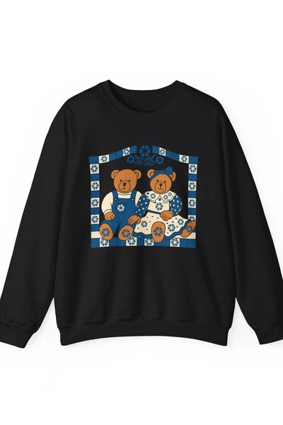 Jose Clothing Teddy Bear Printed Organic Cotton Sweatshirt