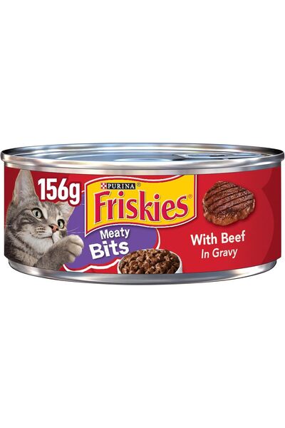 Purina One Wet Cat Food, Beef in Gravy, 156g by Purina Friskies
