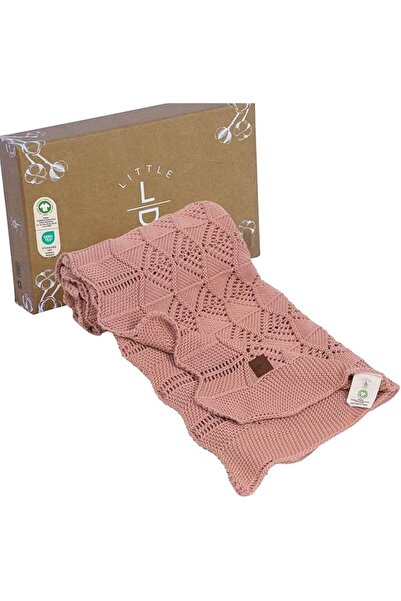 Next Baby Little Dedi Emily Design 100% Cotton Pink Baby Knitted Blanket Gots...