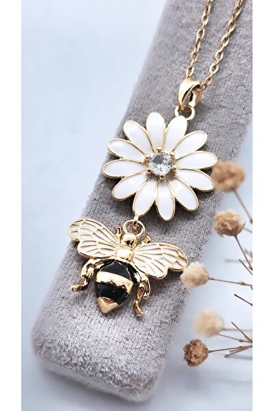 Serenity قلادة فولاذية على شكل نحلة باباتيا