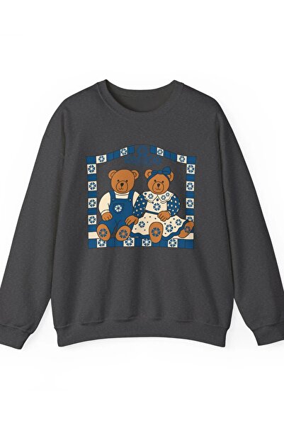 Jose Clothing Teddy Bear Printed Organic Cotton Sweatshirt