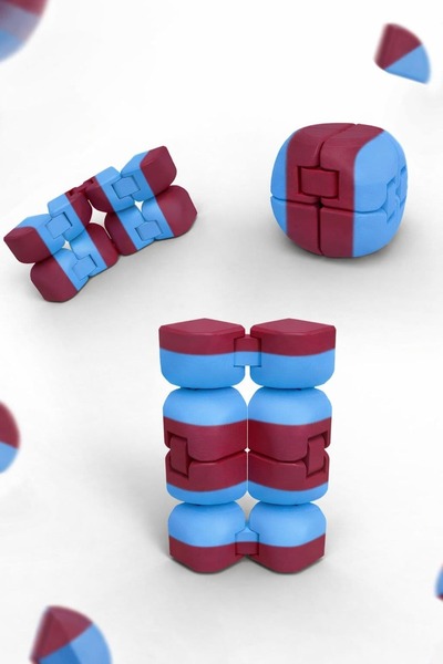 katlaç V2 TARAFTAR BORDO MAVİ RENK , infinity cube - sonsuz küp - stres küpü ...