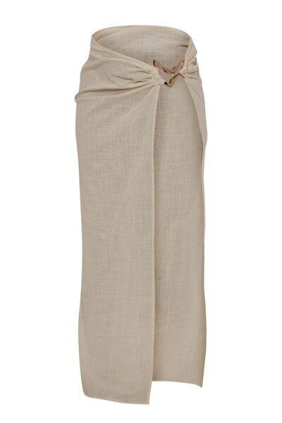 ARDSU PrettyLittleThing Λινό look, Με πλαϊνό σκίσιμο , Παρεό