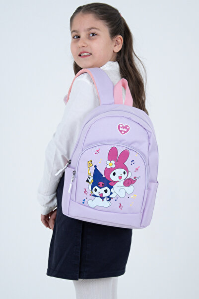 Probag Açık Mor My Melody & Kuromi Figürlü Kız Çocuk Anaokulu Sırt Çantası – ...