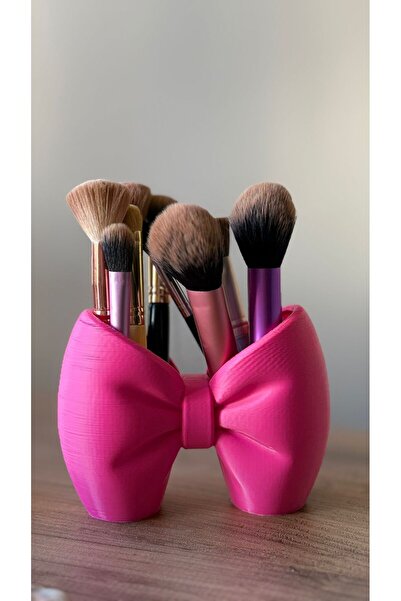 bycaeldesign Kurdele Kalemlik / Makyaj Fırçalığı / Organizer / Dekoratif Ürün