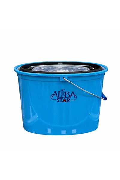 Albastar Oval Süzgeçli Balıkçı Kovası - 8 Lt - Mavi -