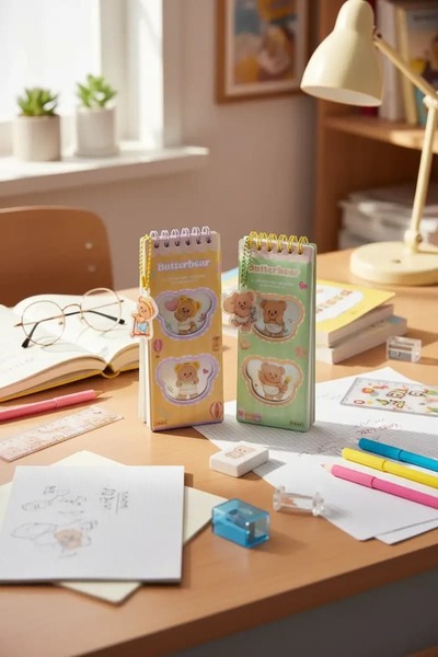 Miniso Butterbear Serisi Stres Giderici Not Defteri