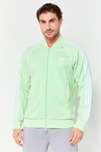 adidas Men Sportswear Fit Long Sleeve Training Jacket, Mint Green