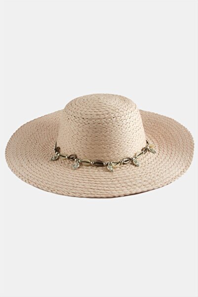 ZERO LAND STOROZAL Τριγωνικό Κοχύλι Θάλασσας (215502) Ψάθινο Καπέλο-Καφέ