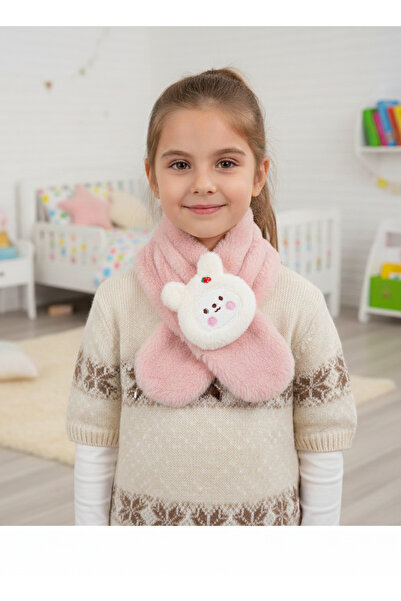 synshop Kawaii Teddy Bear Полуничний ведмедик Пухнастий плюшевий шарф-хомут д...