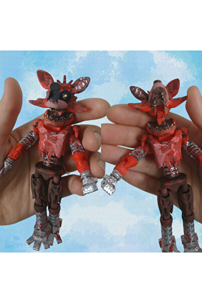 Rüzgar Tasarım Fnaf Five Nights at Freddy's Withered Foxy Eklemli Oyuncak
