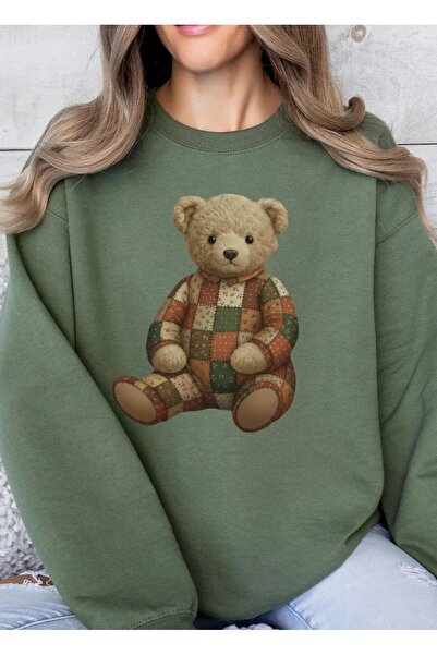 Jose Clothing Teddy Bear Printed Organic Cotton Sweatshirt