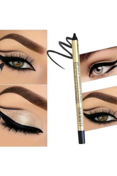 flor beauty Waterproof Eyeliner Pencil - 24 Hour Long Lasting