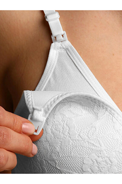 Sema Baby Lacy Nursing Bra White Size 80