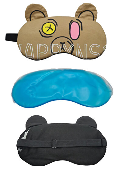 Neesa Soğuk Jelli Kırışıklık Karşıtı Işık Önleyici Unisex Yıkanabilir Uyku Ma...