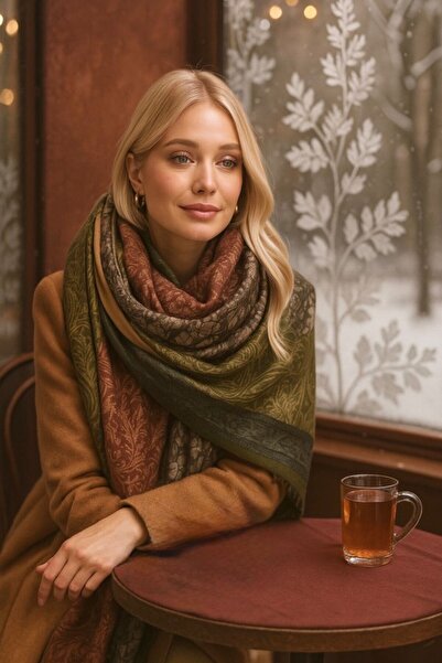 OzBeauty Soft Textured Shawl Patterned Soft Textured Shawl