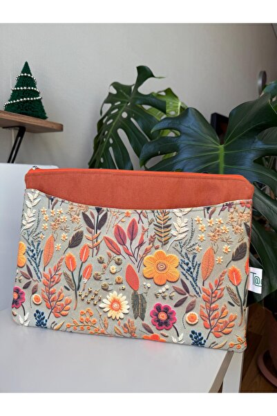 Tadsy Sonbahar Çiçek desenli Laptop Kılıfı 14'' 15'' için uygun 27x37 cm