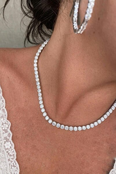 SEKATAŞ Zirkon Taş Su Yolu Kolye ( Dönmeyen )