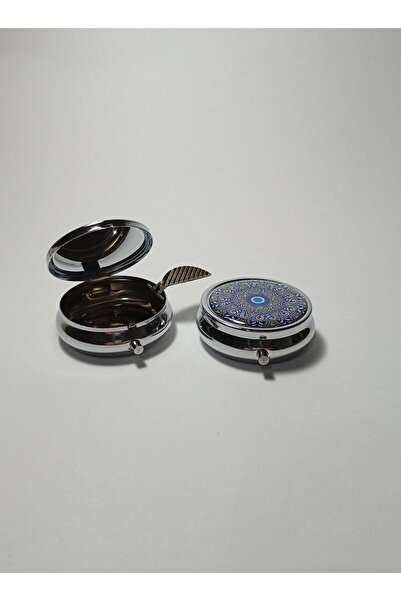 Küllük Taşınabilir Mini Cep Küllüğü Çanta & Seyahat Kül Tablası 4 cm - Kapakl...