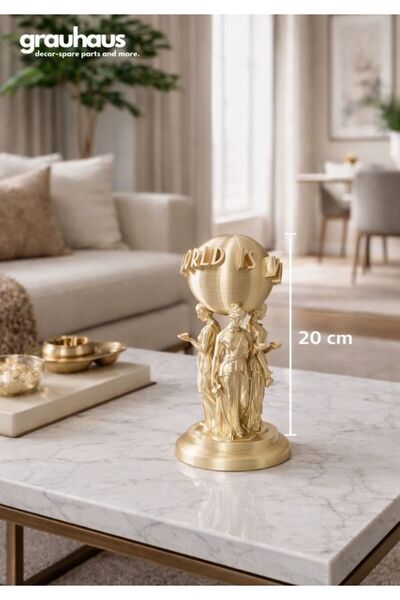 GRAUHAUS Tony Montana Scarface Gold Dekor Biblo 20 CM - Lüks Film Karakteri H...
