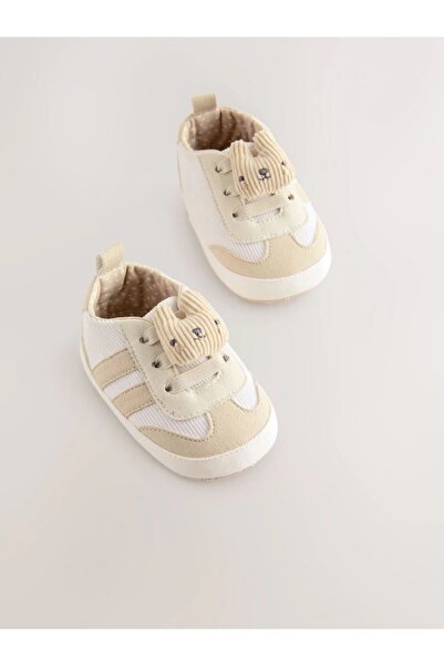 Next Baby Nötr Renkli Tavşan Bebek Spor Ayakkabıları