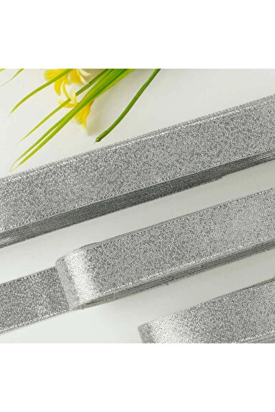 BenimMarifetlerim Silvery Silver Ribbon 3 cm 10 Meters