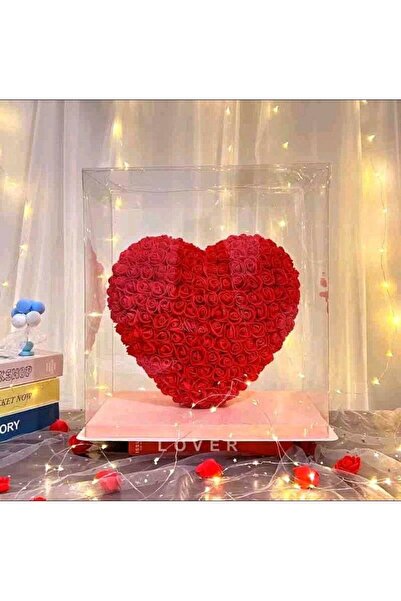 OEM Valentine's Day: Foam rose heart, in box, 16 cm