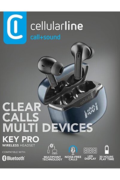 Cellular Line Cellularline Key Pro Enc Led Ekran Tws Kulaklık Siyah