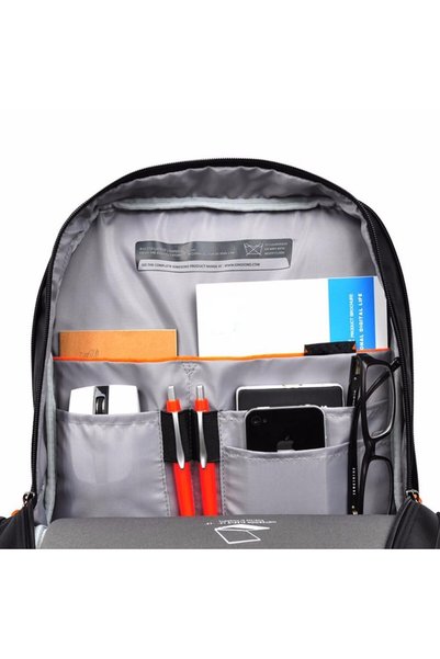 L`avvento حقيبة ظهر للكمبيوتر المحمول L'AVVENTO BG-55-4، مقاس 15.6 بوصة، مقاومة للماء، لون أسود