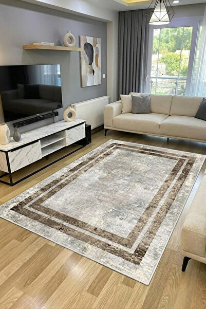 CENTER AVM Vizon Halı Salon Halısı Makinede Yıkanabilir Halı Kaymaz Taban Halı
