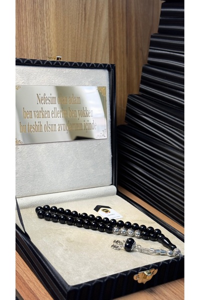 zikirmatik Kişiye özel isimli orijinal sertifikalı Oltu taşı Tesbih