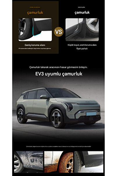 DKMall Kia EV3 - Çamurluk/Paçalık Seti