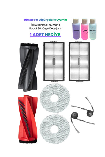 ROPALDE Roborock Qrevo Curvx Robot Vacuum Cleaner Compatible 8-Piece Spare Pa...